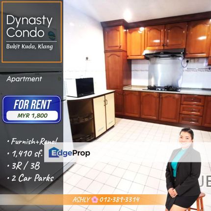 FULLY Furnish 🌸 Dynasty Condo Apartment For Rent │ Bukit Kuda, Klang, Selangor, Klang