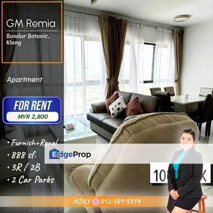 RENO + FURNISH 🌸Serviced Apartment for RENT │ GM Remia, Bandar Botanic, Klang, Selangor, Klang