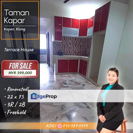 RENOVATED 🌸 Single Storey Terrace House for SALE | Taman Kapar, Klang  , Selangor, Kapar 