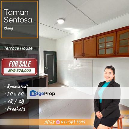 RENO + BEST Value 🌸 Single Storey Terraced House for SALE 🏡 Rumah untuk Dijual @ Dato Abdul Hamid, Taman Sentosa, 41200 Klang, Selangor  , Selangor, Klang