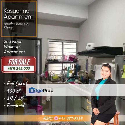 100% LOAN 🌸 Kasuarina 2nd Floor Apartment for SALE | Bandar Botanic, Klang, Selangor, Bandar Botanic/Bandar Bukit Tinggi