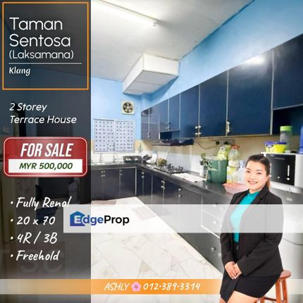 RENOVATED 🌸 Double Storey Terrace House for SALE | Taman Sentosa, Klang, Selangor, Klang