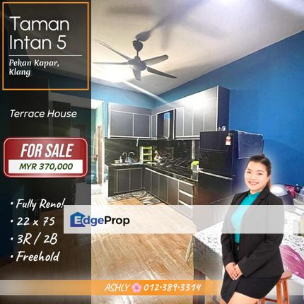 FULL Loan RENO 🌸 Single Storey Terrace House for SALE | Taman Intan 5, Kapar Klang, Selangor, Kapar 