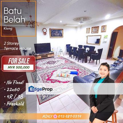 SUPER Value 🌸 Double Storey Terrace House for SALE | Batu belah, Jalan Kapar, Klang  , Selangor, Klang