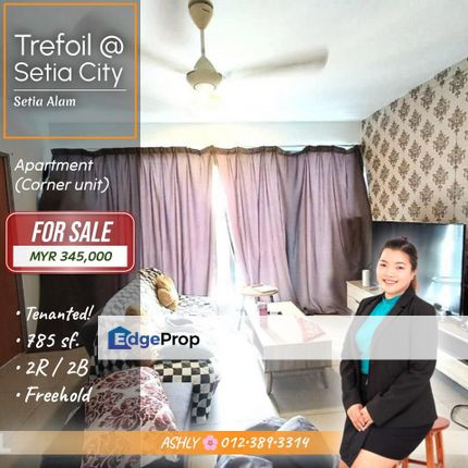 CORNER Unit 🌸 Serviced Apartment for SALE | Trefoil @ Setia City, Setia Alam, Selangor, Setia Alam/Alam Nusantara