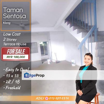 Low Cost 🌸 2 Storey Terrace House for SALE | Taman Sentosa, Klang, Selangor, Klang