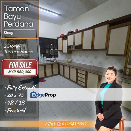 Extended + SUPER Value 🌸 Double Storey Terrace House for SALE | Taman Bayu Perdana, Klang, Selangor, Klang