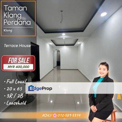 FULL Loan 🌸 Single Storey Terrace House for SALE | Taman Klang Perdana, Jalan Kapar, Klang, Selangor, Klang