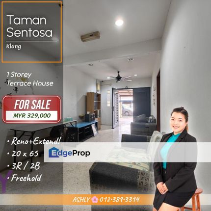 Reno + Extend 🌸 Single Storey Terrace House for SALE | Abdul Hamid, Taman Sentosa, Klang, Selangor, Klang