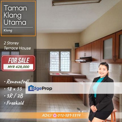 RENOVATED 🌸 2 Storey Terrace House for SALE │ Taman Klang Utama, Jalan Kapar, Klang, Selangor, Klang