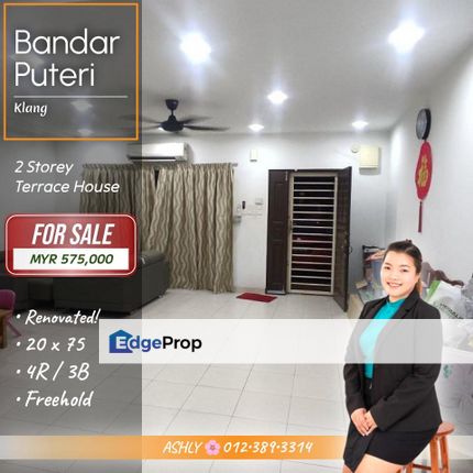 RENO 🌸 2 Storey Terraced House for SALE │ Bandar Puteri, Klang, Selangor, Klang