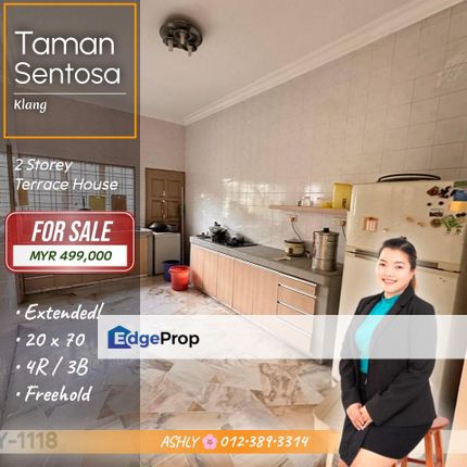 FULLY Extend 🌸 2 Storey Terrace House for SALE | Yusuf Shahbuddin, Taman Sentosa, Klang  , Selangor, Klang