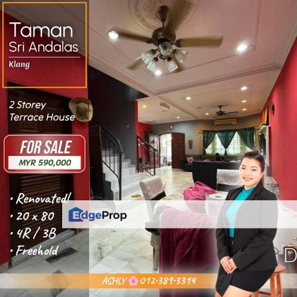 VALUE BUY 🌸 2 Storey Terraced House for SALE | Taman Sri Andalas, Klang  , Selangor, Klang