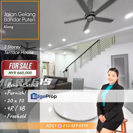 Reno + Extend + Furnish 🌸 2 Storey Terrace House for SALE | Bandar Puteri, Klang  , Selangor, Klang