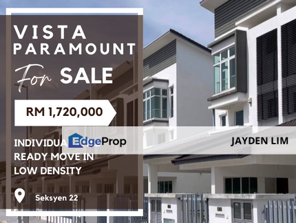 Completed Vista Paramount 3 Storey Terrace at Seksyen 22 Petaling Jaya for Sale, Selangor, Petaling Jaya