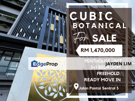 Penthouse Unit Cubic Botanical Residence 1701sf at Bangsar South for Sale, Kuala Lumpur, Pantai Dalam/Kerinchi