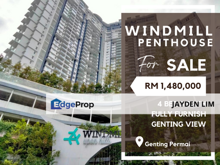 Penthouse Unit Windmill Upon Hill Residence Fully Furnish at Genting Highland for Sale, Pahang, Genting Highlands