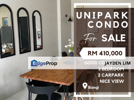 0% Downpayment Unipark Condo 1065sf at Bangi for Sale, Selangor, Bangi