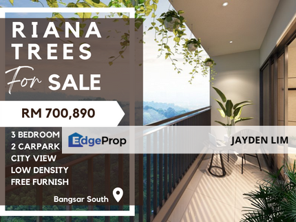 Free Furnish Riana Trees Residence 900sf at Bangsar South for Sale, Kuala Lumpur, KL City