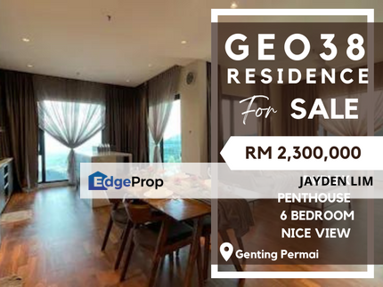 Duplex Penthouse Geo38 Residence Fully Furnish at Genting Highland for Sale, Pahang, Bentong