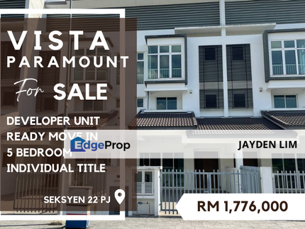 Developer Unit Vista Paramount Terrace at Seksyen 22 Petaling Jaya for Sale, Selangor, Petaling Jaya