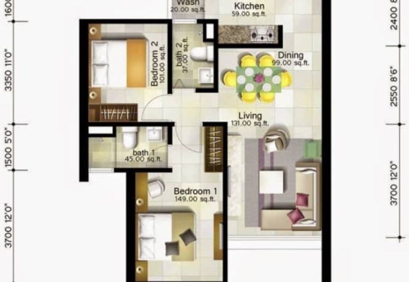 Condo at Rumah Pavillion Teluk Kumbar for Sale