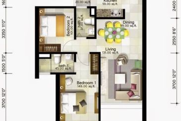 Condo at Rumah Pavillion Teluk Kumbar for Sale