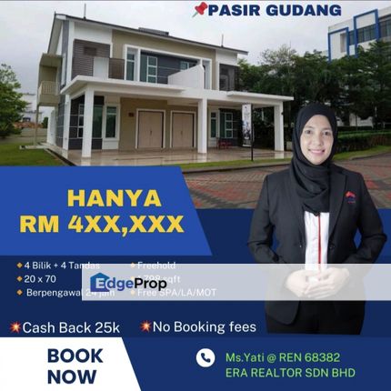 Pasir Gudang @ Masai Double Storey Terrace House❗❗Cash Back 25k😍❗❗NO Booking Fees❗❗, Johor, Masai