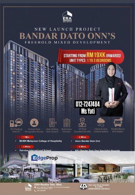 Bandar Dato Onn New Projects Apartment @ Condo‼️Limited Units💥💥, Johor, Johor Bahru