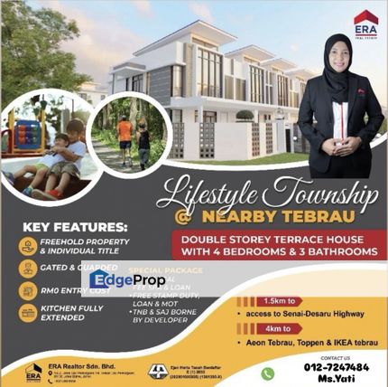 Bandar Tiram New Projects ‼️Zero Cost Moving‼️❌ No Agent fees‼️Limited Units, Johor, Ulu Tiram