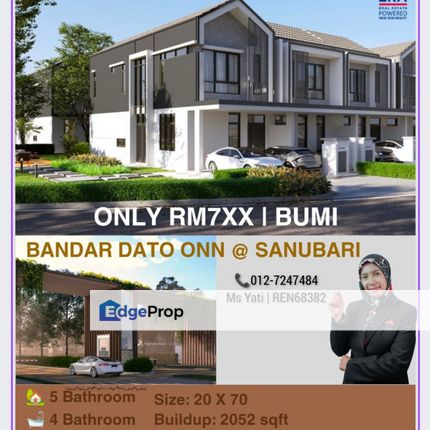 Bandar Dato Onn Rumah Teres 2 Tingkat❗❗ Berkonsep SMART HOME SYSTEM❗❗ Early Bird Rebate❗❗Limited Unit Now❗❗, Johor, Johor Bahru