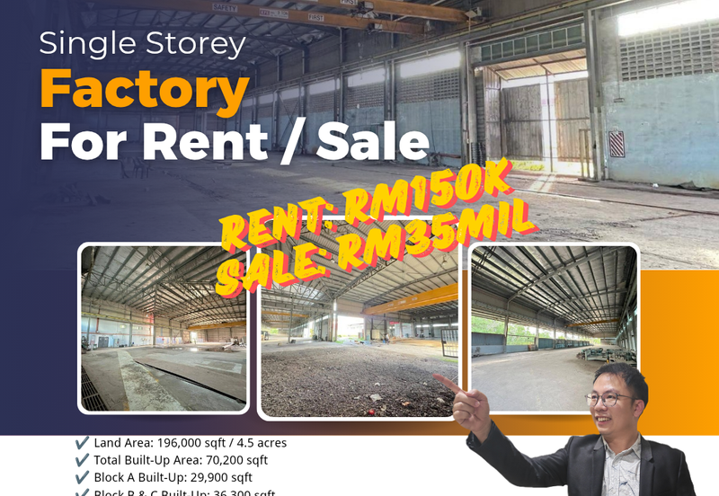 Johor Bahru Factory for rent