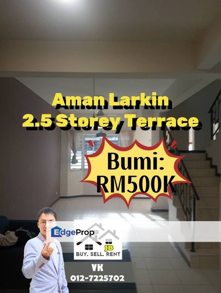 Larkin Taman Aman Larkin 2.5 Storey Terrace House, Johor, Johor Bahru