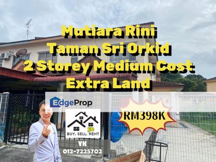 Skudai Mutiara Rini Taman Seri Orkid Double Storey Medium Cost House, Johor, Skudai