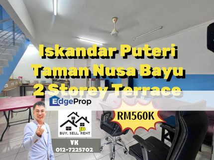 Taman Nusa Bayu Double Storey Terrace House, Johor, Nusajaya