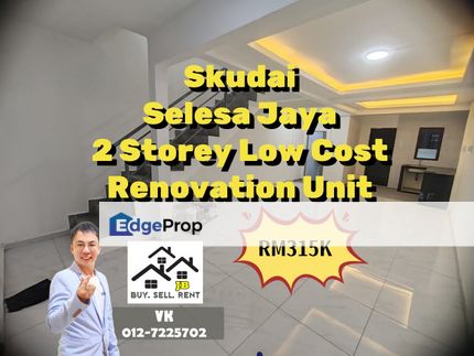 Skudai Selesa Jaya Double Storey Low Cost Renovated, Johor, Skudai