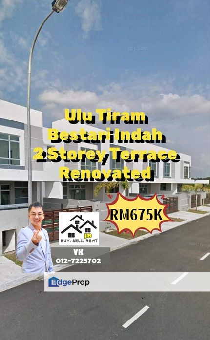 Ulu Tiram Bestari Indah Double Storey Terrace House, Johor, Ulu Tiram