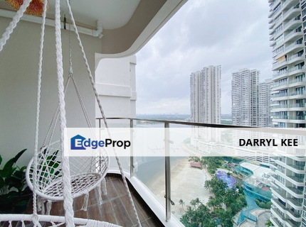 Bay Laurel 2 bed 2 bath Seaview Fully Furnished for Sale, Johor, Johor Bahru