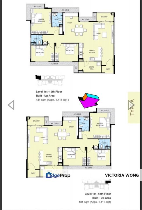 Corner Unit - Rivervale  Condominium , Sarawak, Kuching