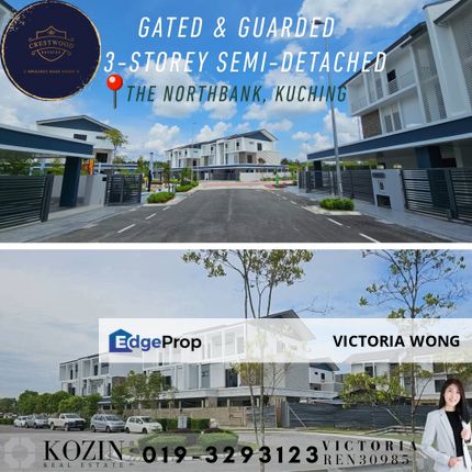 Ready to Move In - Gated and Guarded 3 Storey Semi-Detached located at The NorthBank Kuching, Sarawak, Kuching