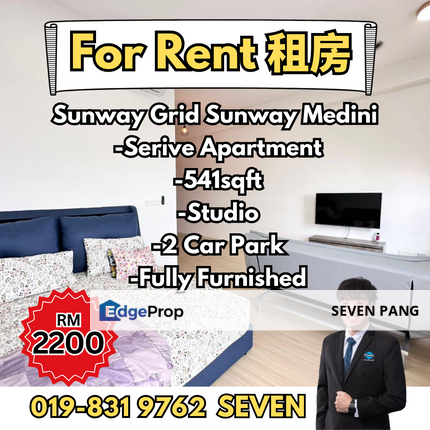 Sunway Grid Sunway Medini  Studio Fully Furnished With 2 Parking Lot, Johor, 
