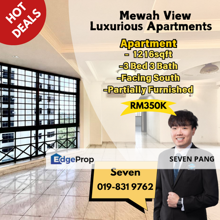 Mewah View Luxurious Apartment Taman Bukit Mewah Near Paradigm Mall 3 Bed 3 Bath Great Maintenance Condition, Johor, Johor Bahru