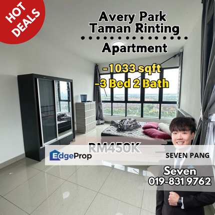 Avery Park at Taman Rinting  Masai 3 Bed 2 Bath 1033sqft Good Condition, Johor, Masai