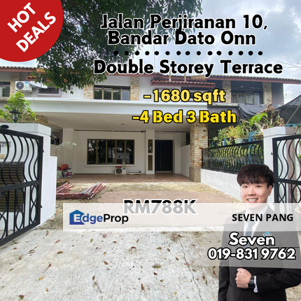 Bandar Dato Onn Jalan Perjiranan 10 Double Storey Terrace 4 Bed 3 Bath , Johor, Johor Bahru