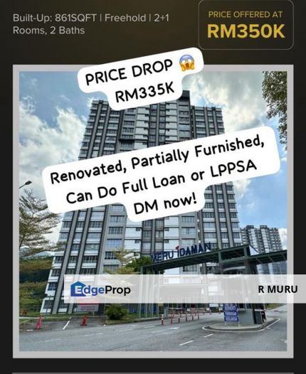Meru Idaman Ipoh Condo For Sale Below Market Value at Ipoh Perak, Perak, Kampar