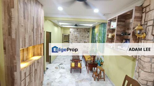kulai taman sri putri single storey terrace for sale with fully furnished and fully renovated freehold, Johor, Kulai