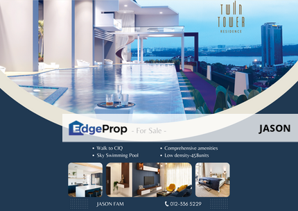 TwinTower Residence | Unblocked View | Fully Furnished, Johor, Johor Bahru