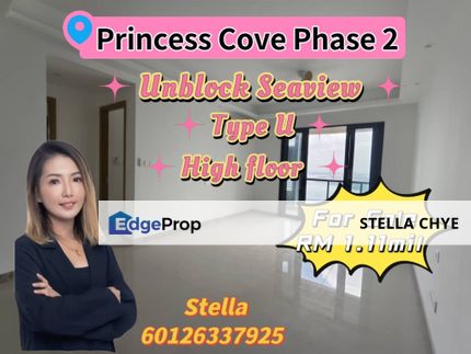 Princess Cove Phase 2- 2bed 2bath Seaview unit for Sale, Johor, Johor Bahru