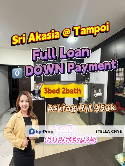 Sri Akasia Tampoi, 3bed 2bath Full Loan Unit, Zero Downpayment , Johor, Tampoi