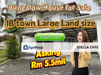 Jalan Tengku Puteri, Off Jalan Straits View - Big Bungalow Land for Sale , Johor, Johor Bahru